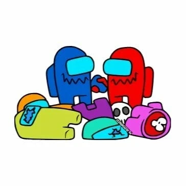 пример раскраски амонг ас предатель найден