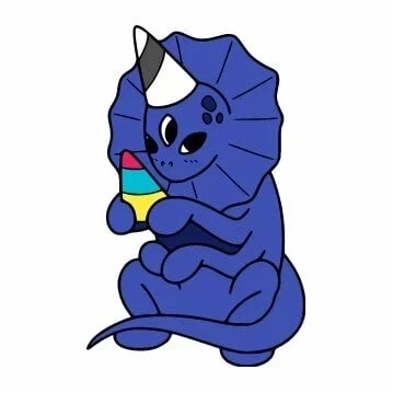 пример раскраски монст-динозавр