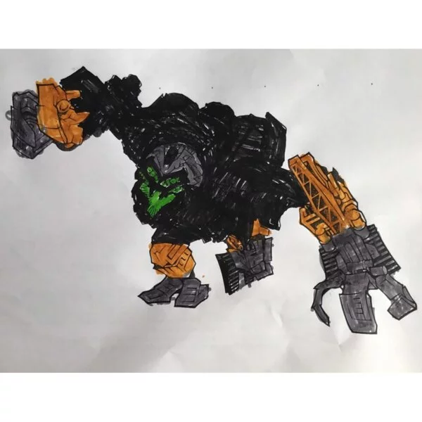 Цветной вариант раскраски девастатор