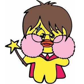 пример раскраски уточка лалафанфан гарри поттер