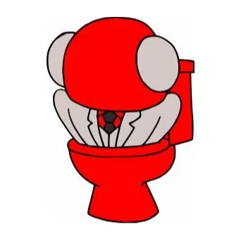 Цветной вариант раскраски радужные друзья скибиди туалет