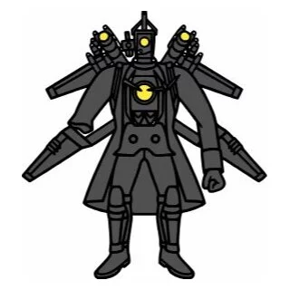 Цветной вариант раскраски new injured titan cameraman