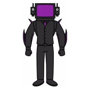 пример раскраски shadow tv man скибиди туалет