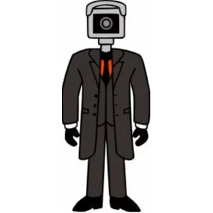 Цветной вариант раскраски камера мэн скибиди