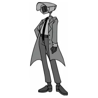 пример раскраски камера-мэн из скибиди туалет