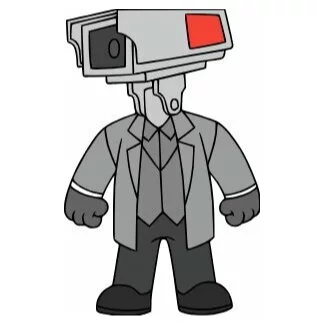 пример раскраски маленький камерамэн