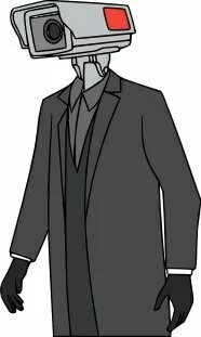 пример раскраски камера мэн скибиди туалет