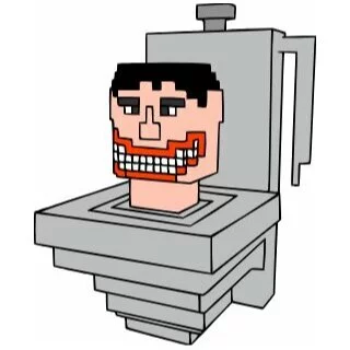 пример раскраски скибиди туалет майнкрафт