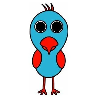 Цветной вариант раскраски курица опила сад банбан