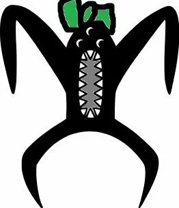 Цветной вариант раскраски набнаб сад банбан