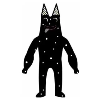 Цветной вариант раскраски банбан с языком