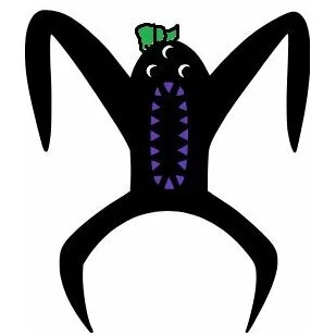 Цветной вариант раскраски набнаб сад банбан