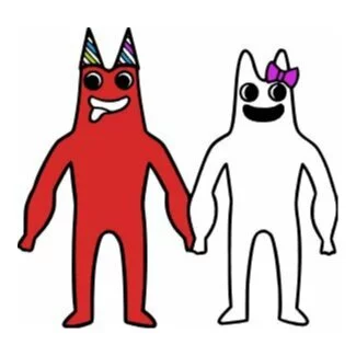 пример раскраски банбан и его жена