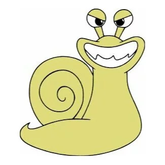 пример раскраски улитка гаредн банбан