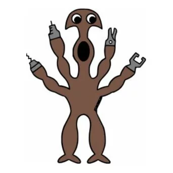 Цветной вариант раскраски банбан syringeon