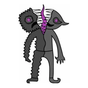 Цветной вариант раскраски банбан джестер scary jester