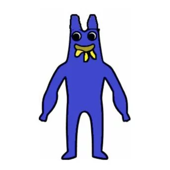 Цветной вариант раскраски банбан с языком