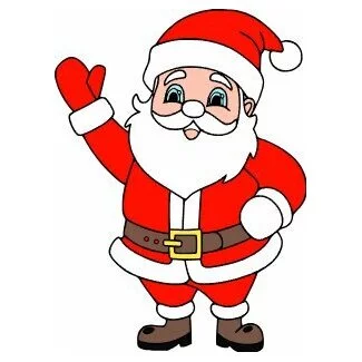 пример раскраски дед мороз новый год 2025