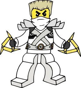 пример раскраски ниндзя ниндзяго зейн